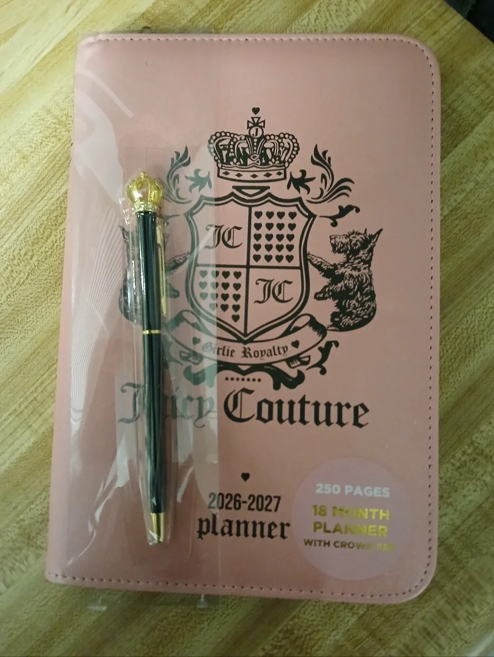 Juicy Couture NWT 2026-2027 Zippered Planner (3 Designs)